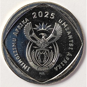 Аверс монеты ЮАР, 2 ранда, 2025