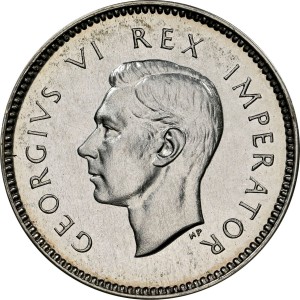 Аверс монеты ЮАР, 3 пенса, 1937-1947