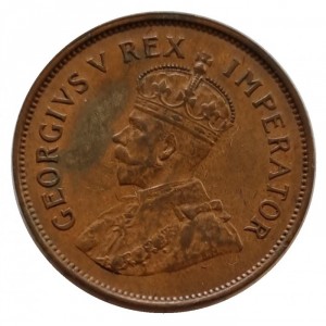 Аверс монеты ЮАР, ½ пенни, 1932-1936