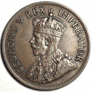 Аверс монеты ЮАР, 1 пенни, 1923-1924