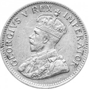 Аверс монеты ЮАР, 3 пенса, 1925-1930