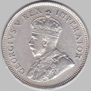 Аверс монеты ЮАР, 1 шиллинг, 1926-1930