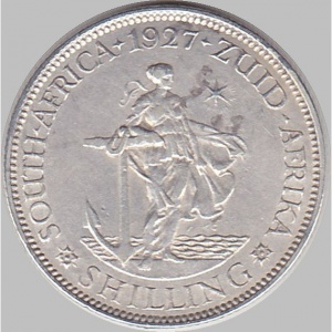 Реверс монеты ЮАР, 1 шиллинг, 1926-1930