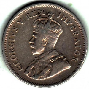 Аверс монеты ЮАР, 1 шиллинг, 1931-1936
