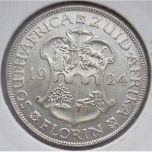Реверс монеты ЮАР, 2 шиллинга (флорин), 1923-1930