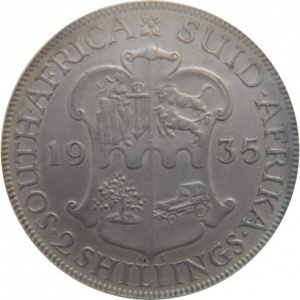 Реверс монеты ЮАР, 2 шиллинга (флорин), 1931-1936
