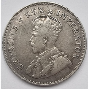 Аверс монеты ЮАР, 2½ шиллинга, 1923-1925