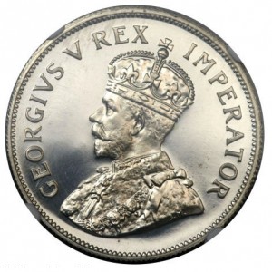 Аверс монеты ЮАР, 2½ шиллинга, 1931-1936