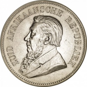 Аверс монеты ЮАР, 5 шиллингов, 1892