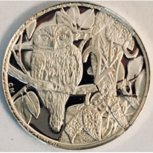 Реверс монеты ЮАР, 2½ цента, 2004, Хищные птицы - Сова