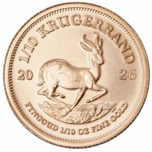 Реверс монеты ЮАР, 1/10 крюгерранда, 1980-2026, 1/10 крюгерранда