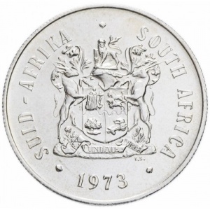 Аверс монеты ЮАР, 1 ранд, 1970-1990, Soli Deo Gloria