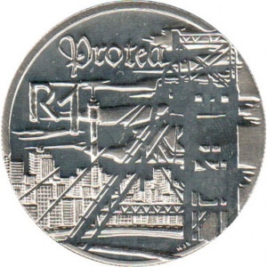 Реверс монеты ЮАР, 1 ранд, 1999, Горная промышленность в Южной Африке