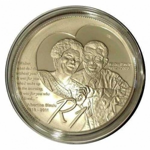 Реверс монеты ЮАР, 1 ранд, 2012, Уолтер и Альбертина Сисулу