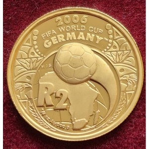 Реверс монеты ЮАР, 2 ранда, 2005, Чемпионат мира по футболу 2006