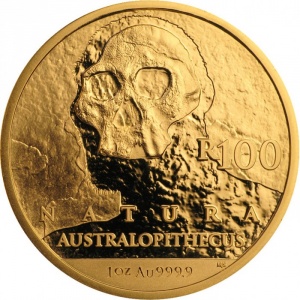 Реверс монеты ЮАР, 100 рандов, 2019, Таунгский ребёнок