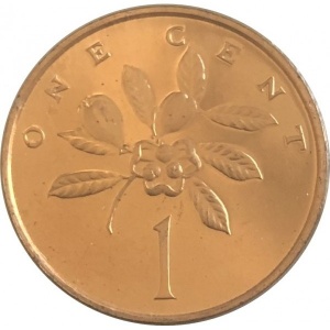 Реверс монеты Ямайка, 1 цент, 1971-1975