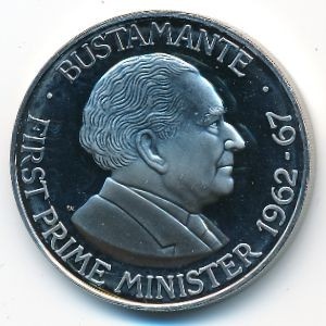 Реверс монеты Ямайка, 1 доллар, 1980-1990