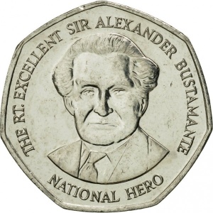 Реверс монеты Ямайка, 1 доллар, 1994-2008
