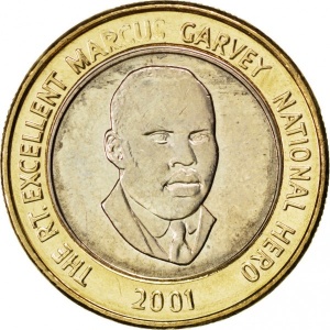 Реверс монеты Ямайка, 20 долларов, 2000-2008