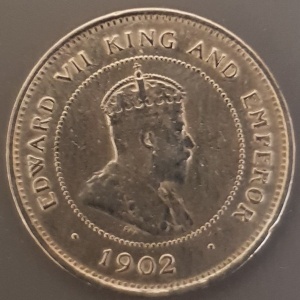 Аверс монеты Ямайка, 1 фартинг, 1902-1903