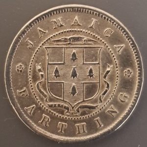 Реверс монеты Ямайка, 1 фартинг, 1902-1903
