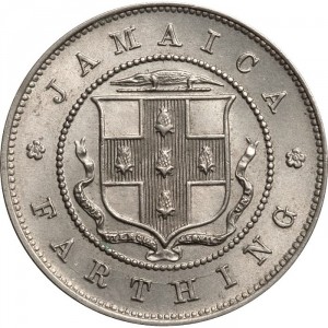 Реверс монеты Ямайка, 1 фартинг, 1914-1934