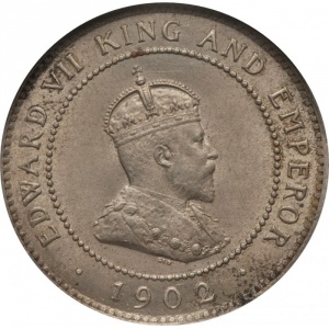 Аверс монеты Ямайка, ½ пенни, 1902-1903