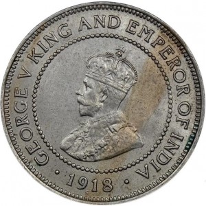 Аверс монеты Ямайка, ½ пенни, 1914-1928