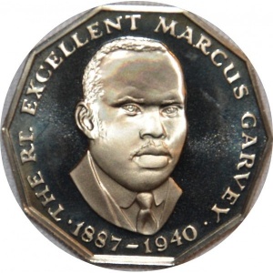 Реверс монеты Ямайка, 50 центов, 1983, 21 год Независимости