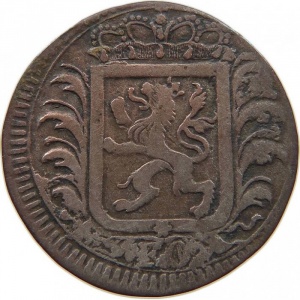Аверс монеты Юлих-Берг, 1 штюбер, 1736-1737