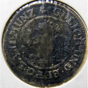 Аверс монеты Юлих-Берг, 1 штюбер, 1738