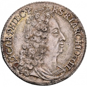 Аверс монеты Юлих-Берг, ⅙ талера, 1717
