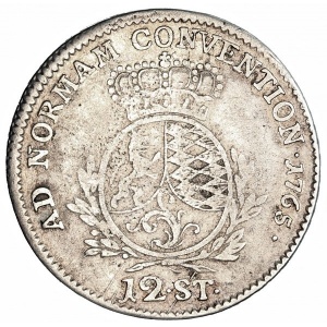 Реверс монеты Юлих-Берг, 12 штюберов, 1765-1766
