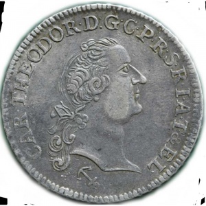 Аверс монеты Юлих-Берг, 1 талер, 1774