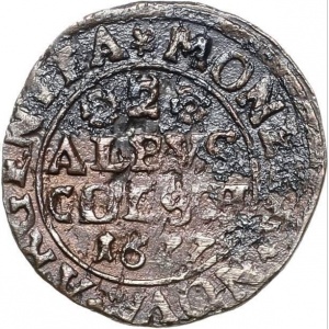 Реверс монеты Юлих-Берг, 2 альбуса, 1677