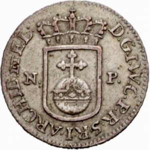 Аверс монеты Юлих-Берг, 1/24 талера, 1712-1713