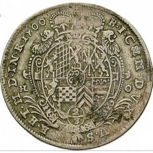 Реверс монеты Юлих-Берг, ⅔ талера, 1700
