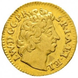 Аверс монеты Юлих-Берг, ¼ дуката, 1711