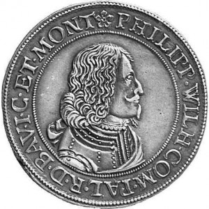 Аверс монеты Юлих-Берг, 1 талер, 1655