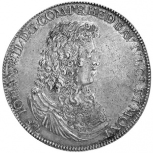 Аверс монеты Юлих-Берг, 1 талер, 1682