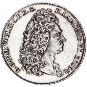 Аверс монеты Юлих-Берг, 1 талер, 1711