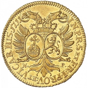 Реверс монеты Юлих-Берг, 1 дукат, 1711