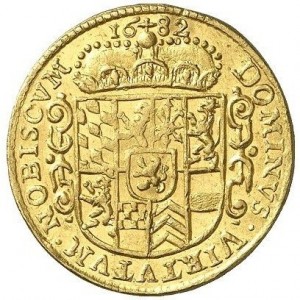Реверс монеты Юлих-Берг, 2 дуката, 1682