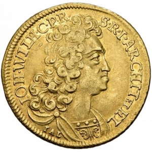 Аверс монеты Юлих-Берг, 2 дуката, 1707