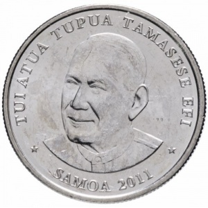 Аверс монеты Самоа, 10 сене, 2011-2015