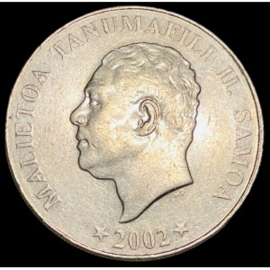 Аверс монеты Самоа, 20 сене, 2002-2006