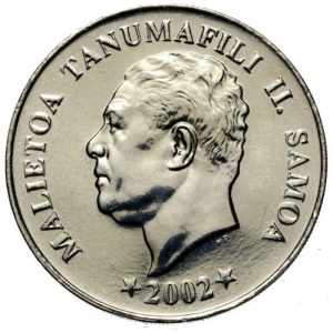 Аверс монеты Самоа, 50 сене, 2002-2010