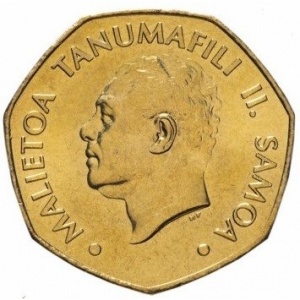 Аверс монеты Самоа, 1 тала, 2002-2006