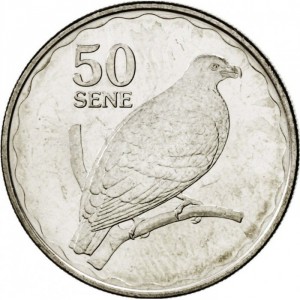 Реверс монеты Самоа, 50 сене, 2011